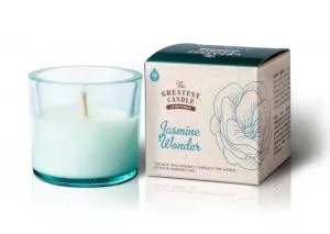 The Greatest Candle in the World Scented candle in glass (75 g) - jasmine miracle
