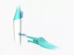 TIO Replacement toothbrush heads (medium) (2 pcs) - ice blue