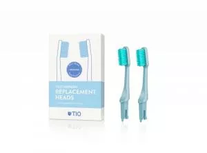 TIO Replacement toothbrush heads (ultra soft) (2 pcs) - ice blue