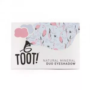 TOOT! Mineral eyeshadow duo pink and blue - Flamingo (4,6 g) - gentle on sensitive skin