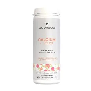 Vegetology Calcium Vitamin D3, 60 chewable tablets
