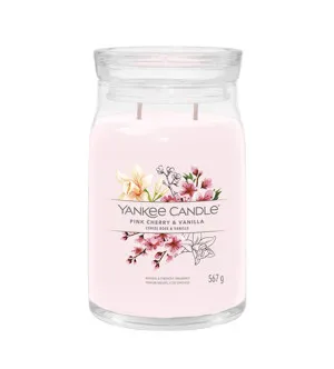 Yankee Candle Pink Cherry & Vanilla signature large candle 567 g