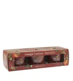 Red Apple Wreath votive candle in glass 3 x 37 g 3x37 g