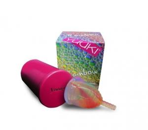 Rainbow Menstrual Cup - Small Soft - incl. sterilising cup