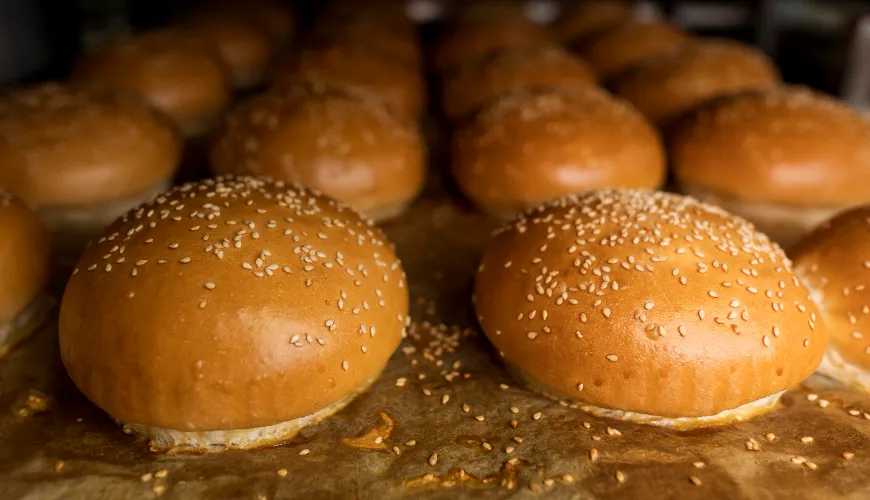 Try homemade fluffy hamburger buns