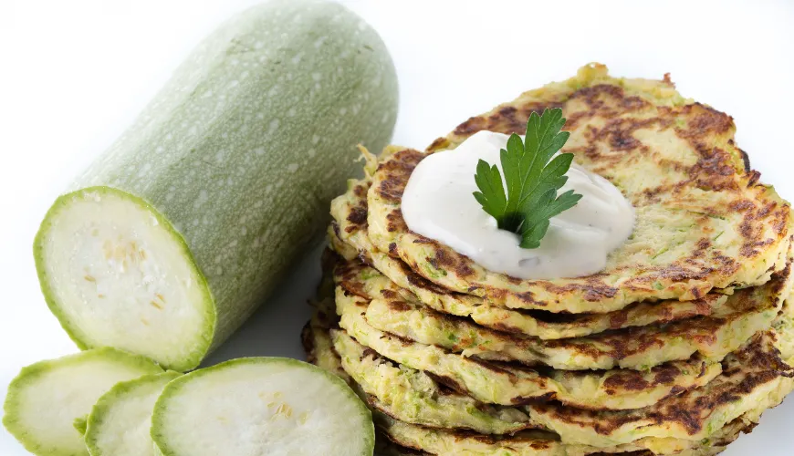 Skip the flour and try zucchini pancakes full of health