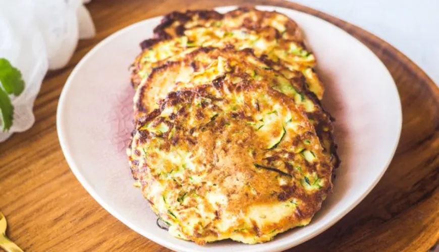 Zucchini pancakes are a great choice for healthy eating.