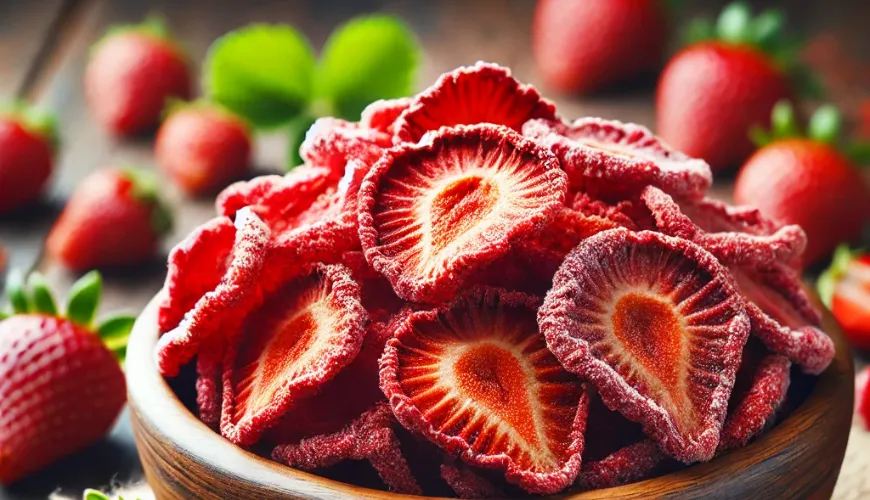 Freeze-dried strawberries enhance any meal or dessert