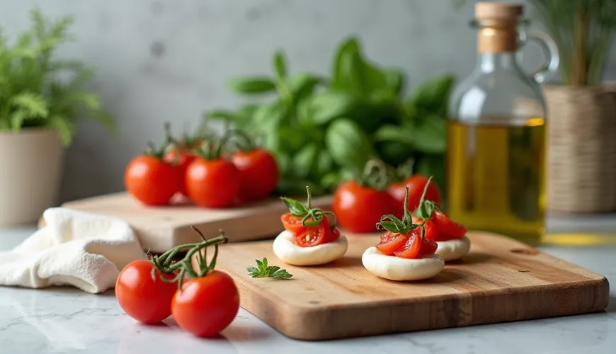The simplicity of caprese canapés will enchant you at every celebration.