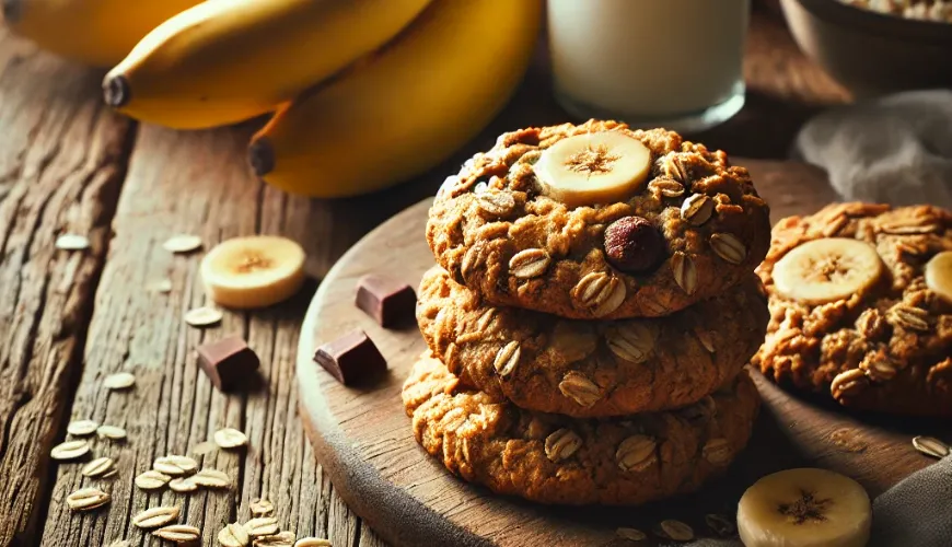 Try healthy and simple banana oatmeal cookies