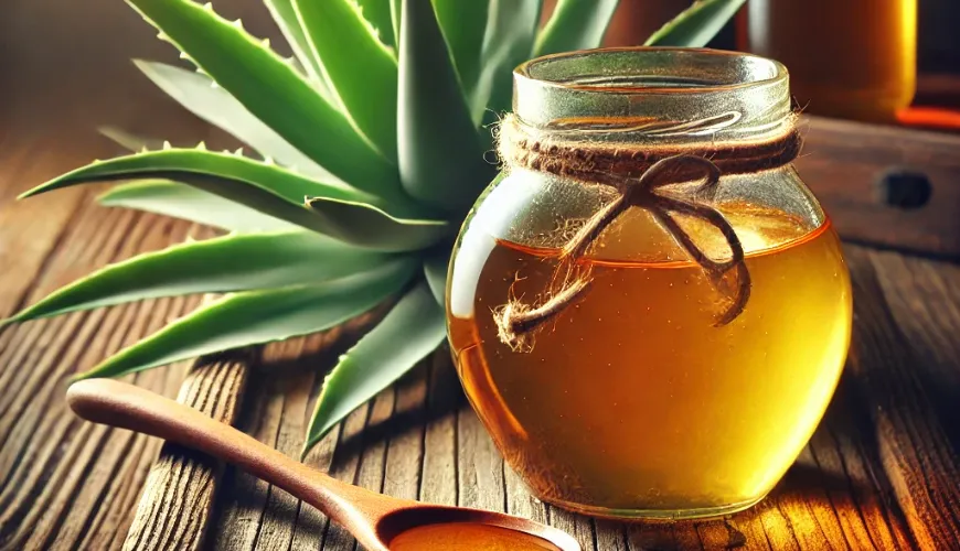 Agave syrup is a natural choice for a sweet delight