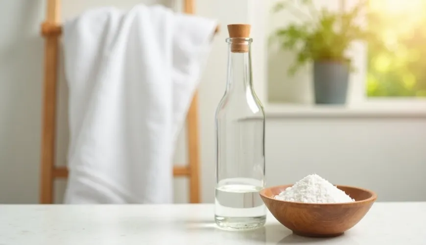 No more rough towels thanks to washing towels with vinegar and baking soda